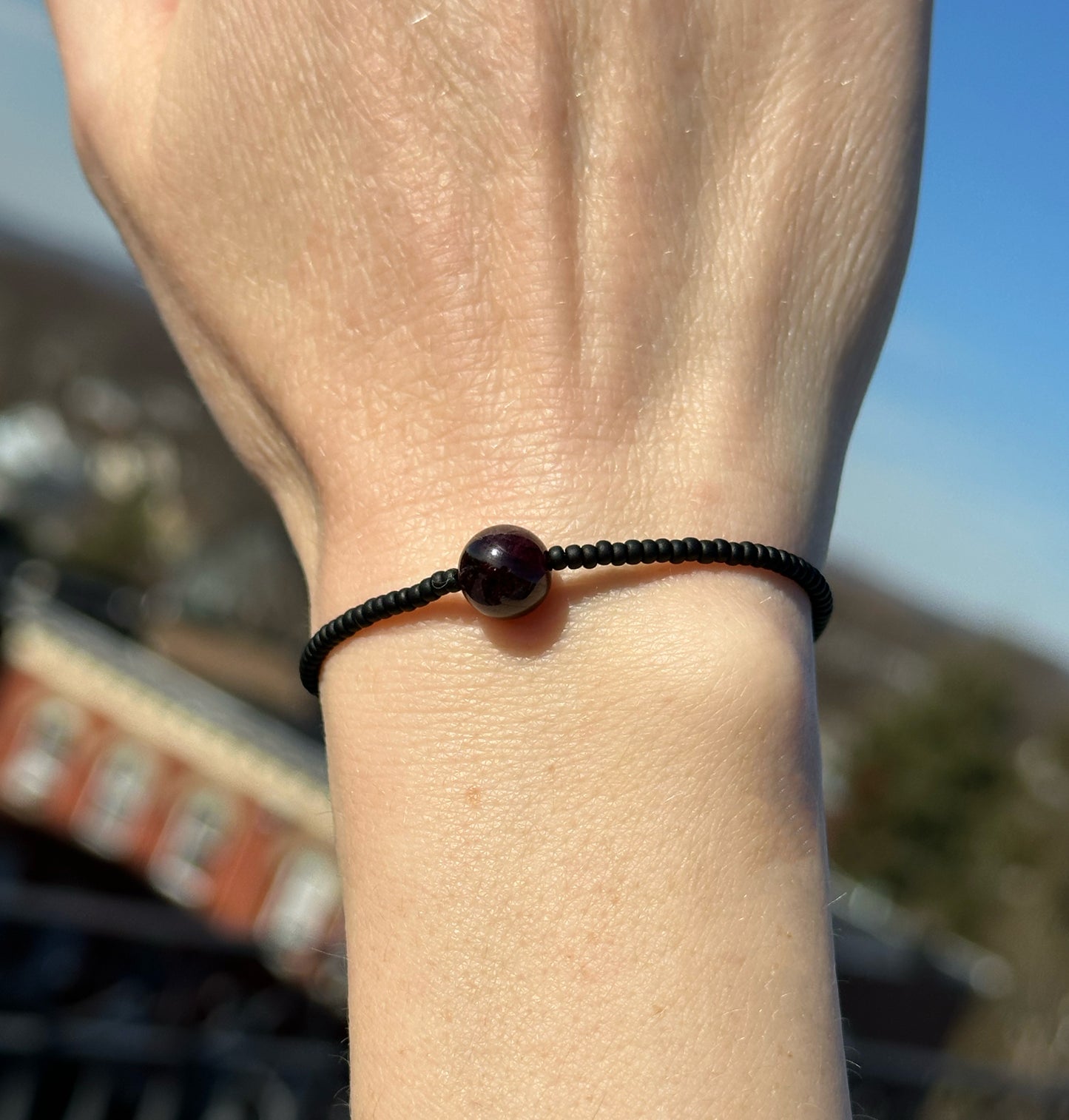 Garnet Gemstone Bracelet