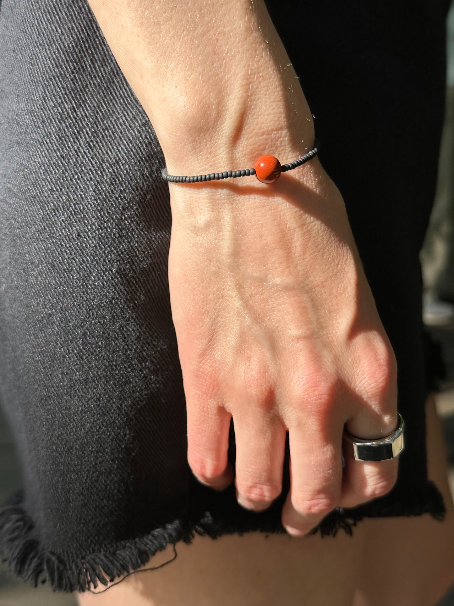 Red Jasper Gemstone Bracelet