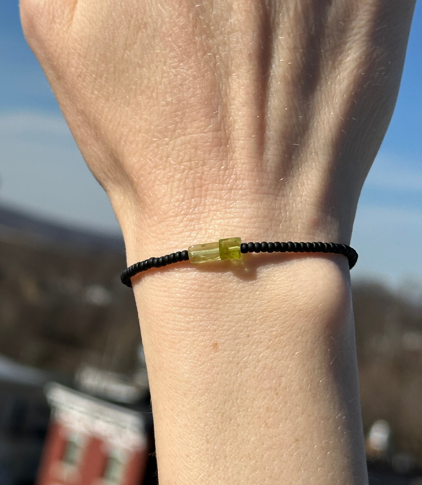 Peridot Duo Gemstone Bracelet